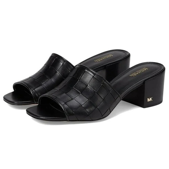 Michael Kors Shoes - Michael Kors Women's Ingrid Woven Mid-Heel Mule Sandals Size 7 (MSRP $155)